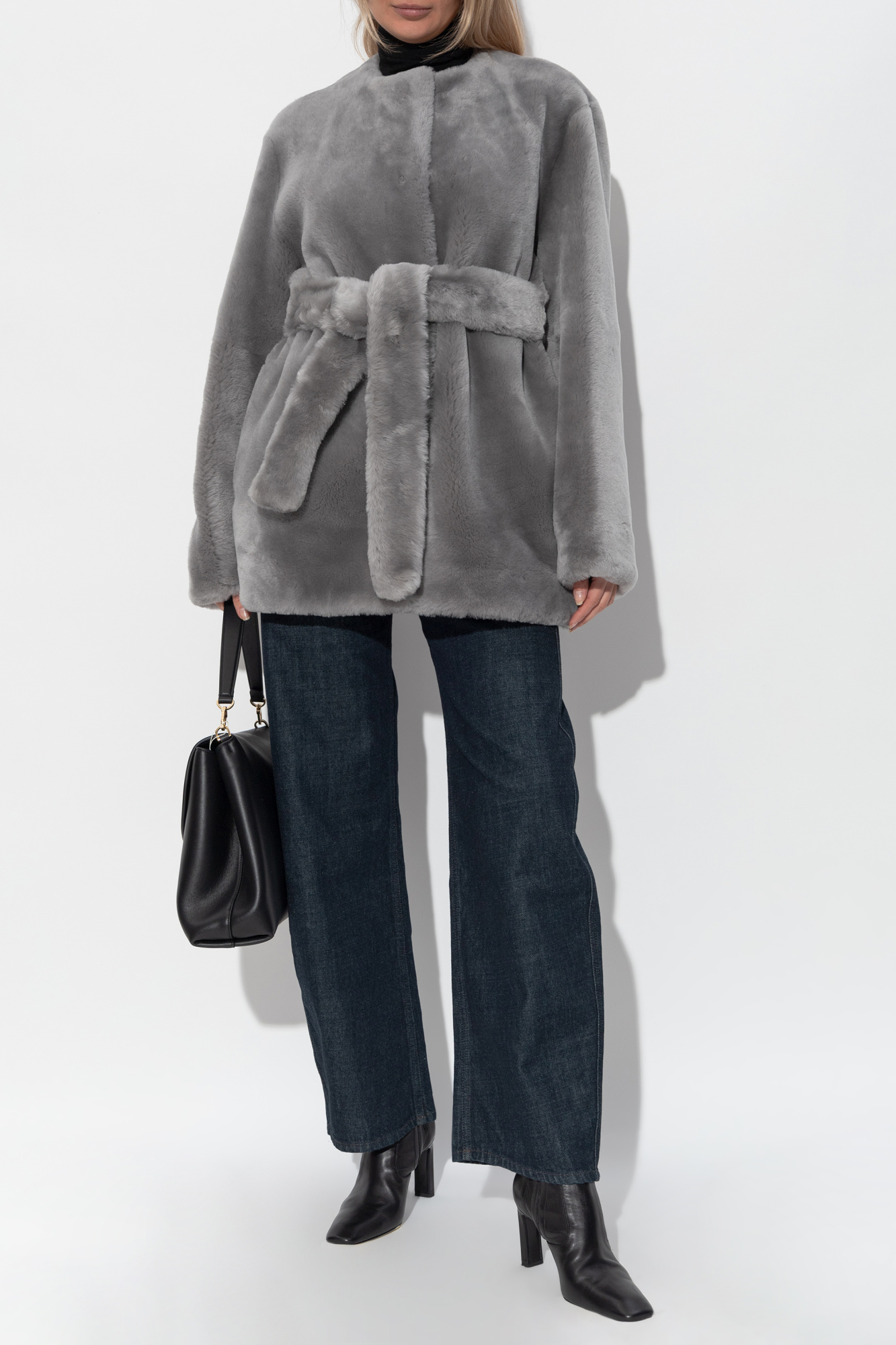 TOTEME Fur coat with belt | Women's | Vitkac